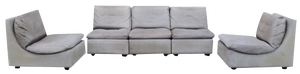 Vintage Modular Buffalo Leather Sofa from Walter Knoll / Wilhelm Knoll, 1970s, Set of 5