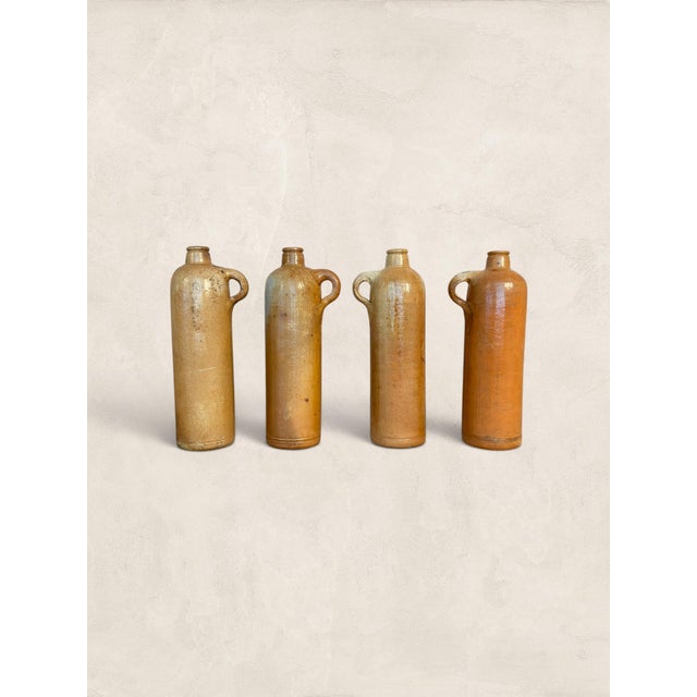 Set of Four Antique Stoneware Bottles For Sale - Image 4 of 10