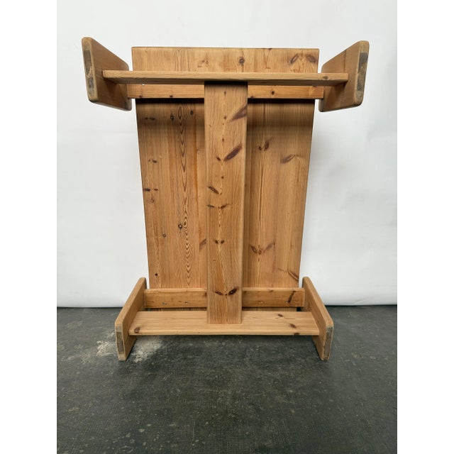 Brutalist Pine Coffee Table, 1970s For Sale - Image 6 of 7