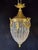 1970 French Louis XVI Gold Bronze Crystal Chandelier Lantern - 1 Pc For Sale - Image 11 of 11