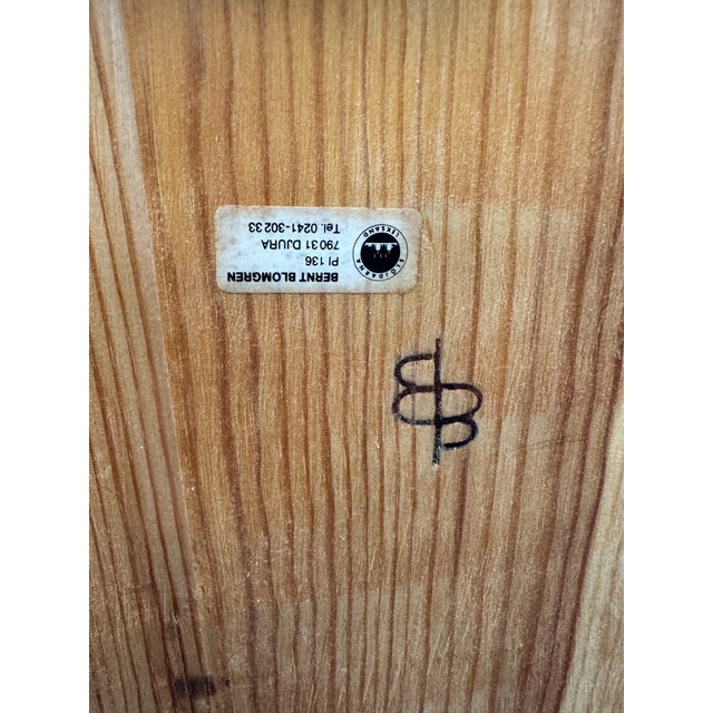 Late 20th Century Kubbestol Pine Chair, Sweden For Sale - Image 10 of 12