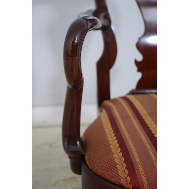 Brown Set of 12 Kindel Winterthur Dining Room Chairs For Sale - Image 8 of 18