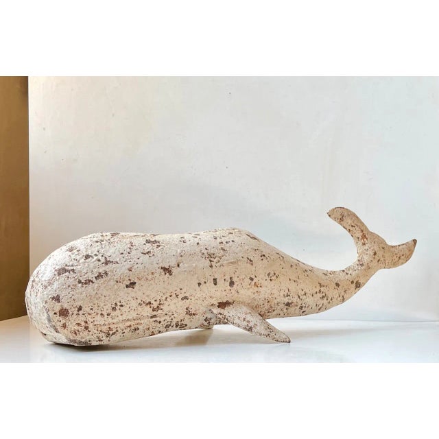 Vintage Iron Whale Sculpture Moby Dick, 1960s For Sale - Image 12 of 12