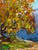 Paper Oil Painting River Bank Serdyuk Boris Petrovich For Sale - Image 7 of 11