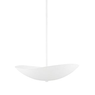 Hudson Valley Lighting Fabius 24 in. 6 Light Pendant in White Plaster Finish For Sale