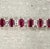 Red 14.11 Ct Natural Burma Ruby & Diamond Bracelet For Sale - Image 8 of 9