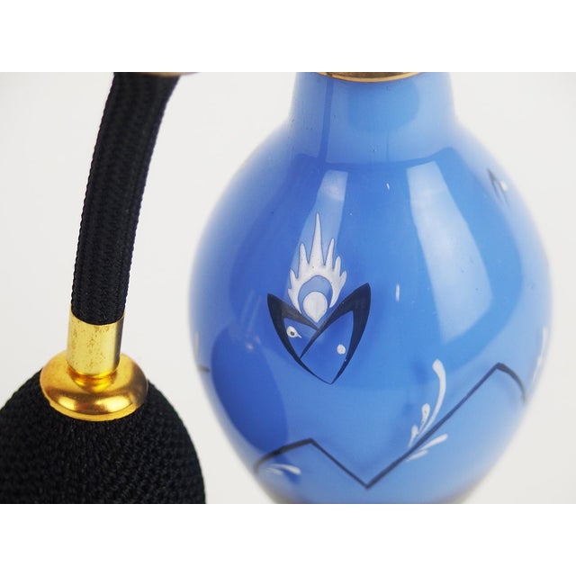 Blue Spray Bottle by Marey Beckert Schider for Loetz, 1920s For Sale - Image 8 of 11
