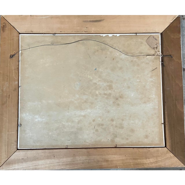 Mid Century Oil Painting Coastal Boat Yard by California Regionist Artist, Signed & Framed For Sale - Image 10 of 11