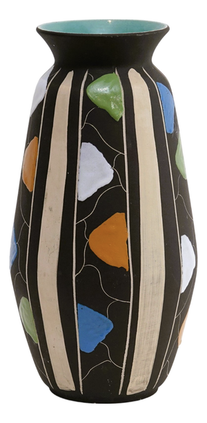 Valencia Vase by Bodo Mans for Bay Keramik, West Germany, 1960s