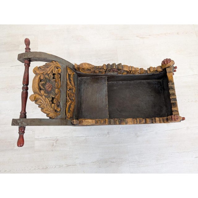 Handcrafted solid wood sleigh - Bavarian sleigh from the 1930s Handcrafted Bavarian sleigh from the 1930s, made of solid...