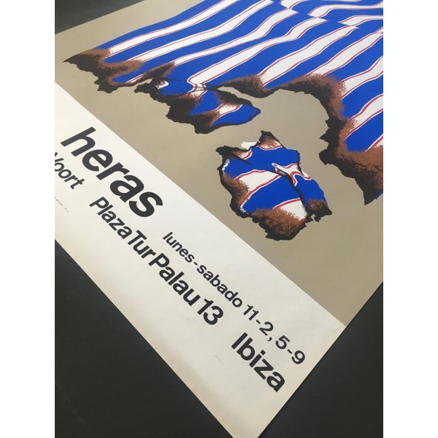 Mid-Century Modern Screenprint by Arturo Heras for Galeria Carl van der Voort, 1973 For Sale - Image 3 of 6