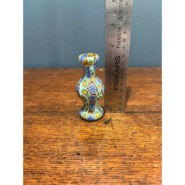 Early 20th Century Italian Murrine Mosaic Glass Cabinet Vase by Fratelli Toso For Sale In Seattle - Image 6 of 7