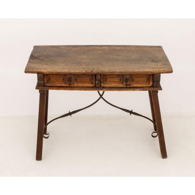 17th Century Spanish Baroque Writing Desk, 17th C. For Sale - Image 5 of 10