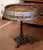 Early 20th Century Early 20th Century French Polished Iron Pedestal Table With Oak Wine Barrel Top For Sale - Image 5 of 9