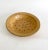 Early 20th century antique French terracotta fruit strainer with a mustard glaze rests on three small feet. From southern...