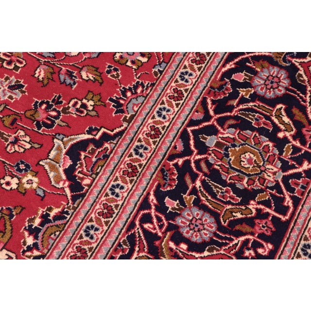 Antique Persian Red/Blue Wool Rug - 8'1'' X 10'11'' | Chairish