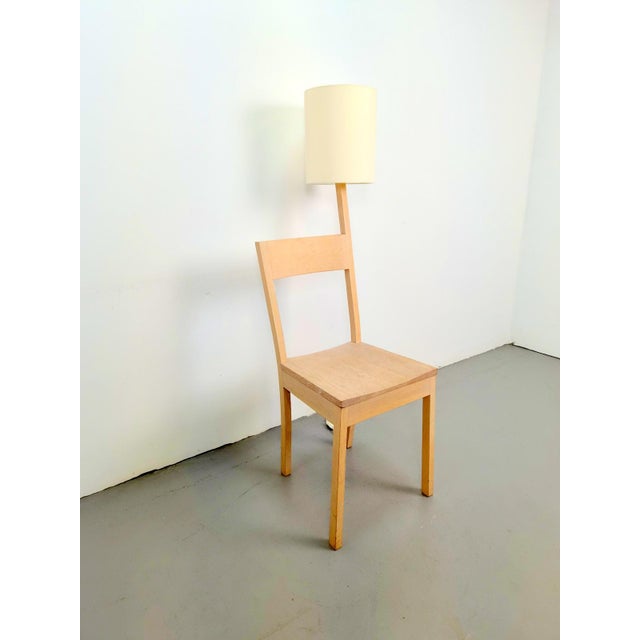 Wood 1st Edition Big Champ Floor Chair Lamp by Frans van der Heyden for Birdman Furniture, 2000s For Sale - Image 7 of 10
