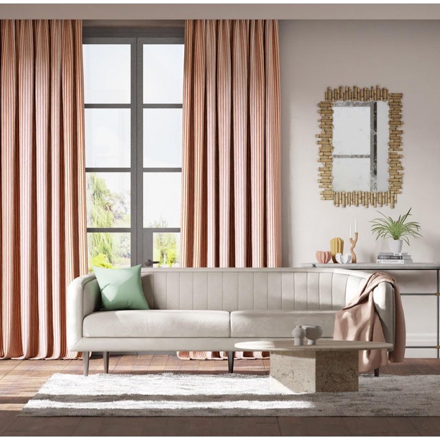 A versatile striped fabric on a lovely neutral ground Calla‚Äôs satin weave has a subtle movement of colour running...