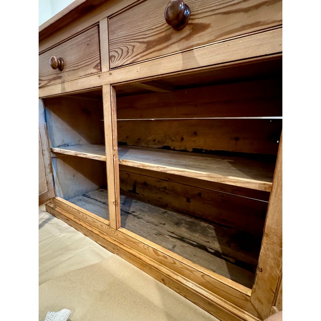 Wood English Pine Wood Hutch (Circa 1870) For Sale - Image 7 of 8