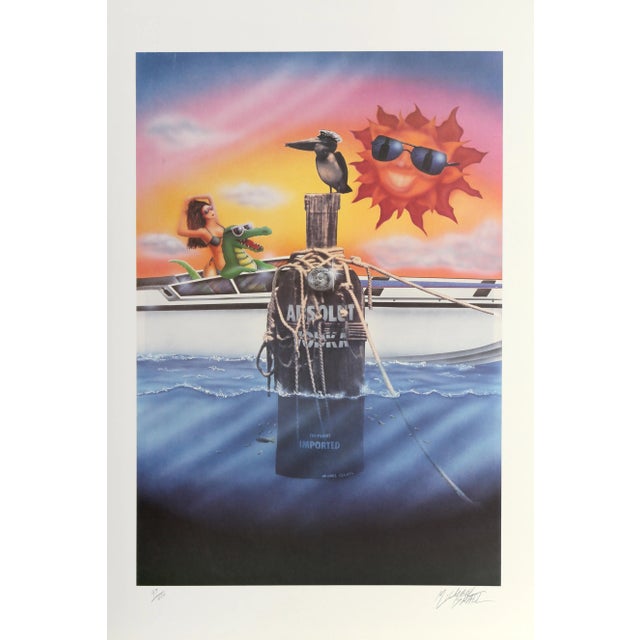 Absolut Statehood: Florida, Michael Israel Lithograph For Sale