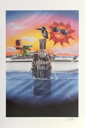 Absolut Statehood: Florida, Michael Israel Lithograph