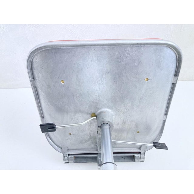 Supporto Height-Adjustable Office Chair in Leather by Frederick Scott for Hille, 1970s For Sale - Image 16 of 17