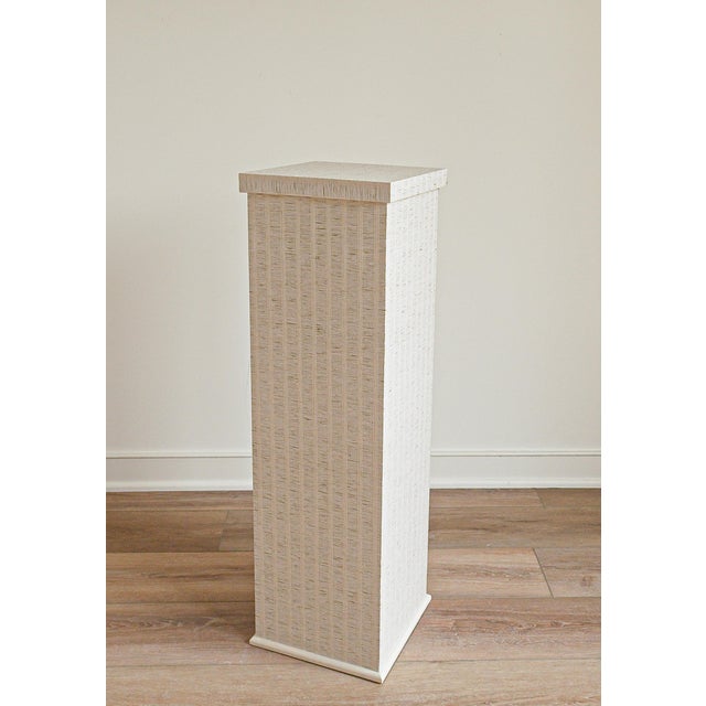 The Greta Pedestal has that sun warmed, just brought back from somewhere feeling, natural in material and rich in texture....