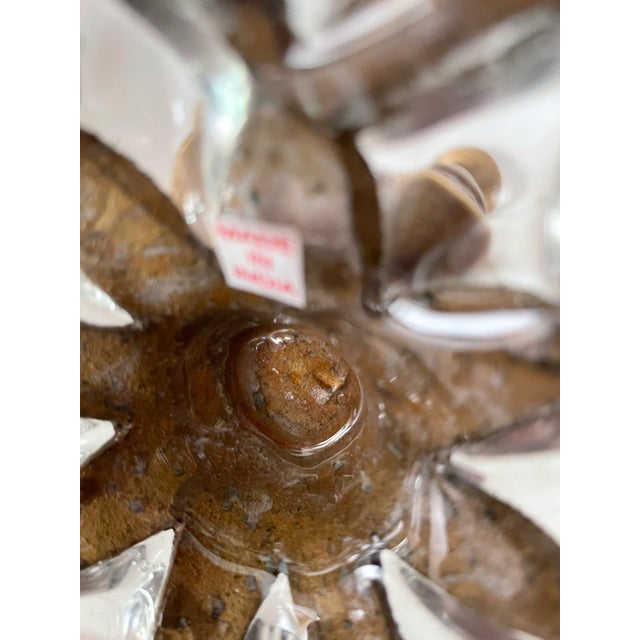 Metal Vintage Brass and Beveled Bubbled Glass Candle Holders From India - Set of 2 For Sale - Image 7 of 9