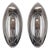 Pair of 1960's Fontana Arte Chrome and Tri-Level Glass Sconces For Sale