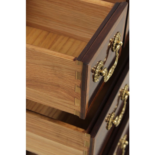 Wood Pair of Councill Craftsmen Mahogany Nightstands Bachelors Chests For Sale - Image 7 of 13