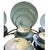 This is an extremely rare and stunning 40-Piece set of Mid-Century Franciscan Masterpiece China in the 'Silver Pine'...
