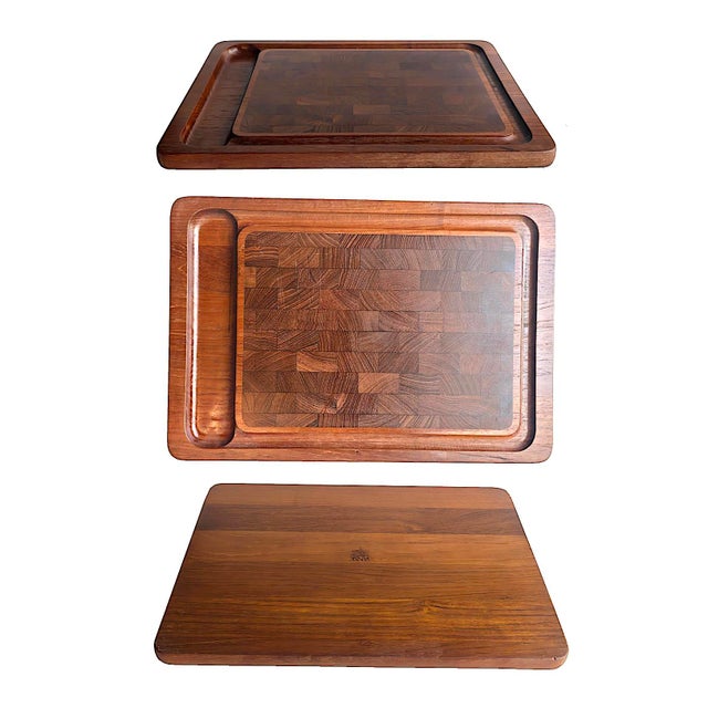 Dansk 1960s Danish Teak Wood Charcuterie Board Designed by Jens H. Quistgaard for Dansk For Sale - Image 4 of 8