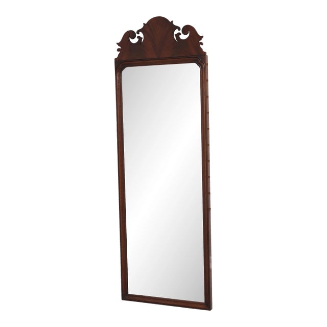 Chippendale Style Mahogany Tall Wall Mirror For Sale