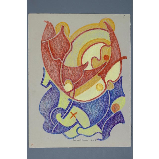 Fritz Klee, Abstract Composition, 1965, Drawing For Sale - Image 17 of 18