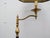 American 1980s English Traditional Frederick Cooper Charlotte II Brass Swing Arm Floor Lamp For Sale - Image 3 of 10