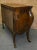 Antique Three Drawer Carved Walnut Italian Bombe' Commode W/Floral Painted Top For Sale - Image 11 of 13