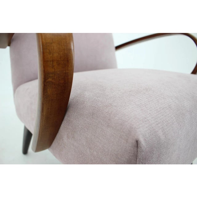 Brown Mid-Century Modern Brown Teak Armchair 1960s For Sale - Image 8 of 9