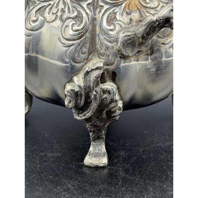 Metal 800 Silver Sugar Bowl, 1890s For Sale - Image 7 of 13