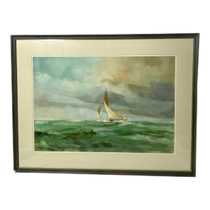 Original Scharff Large Sailing Painting