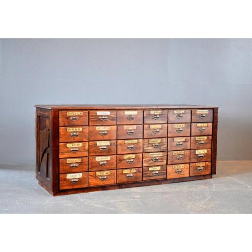 Art Nouveau Ironmongers Shop Counter Drawers, 1890s For Sale - Image 4 of 14