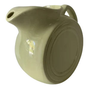 Vintage Deco Style Apple Green Disc Pitcher
