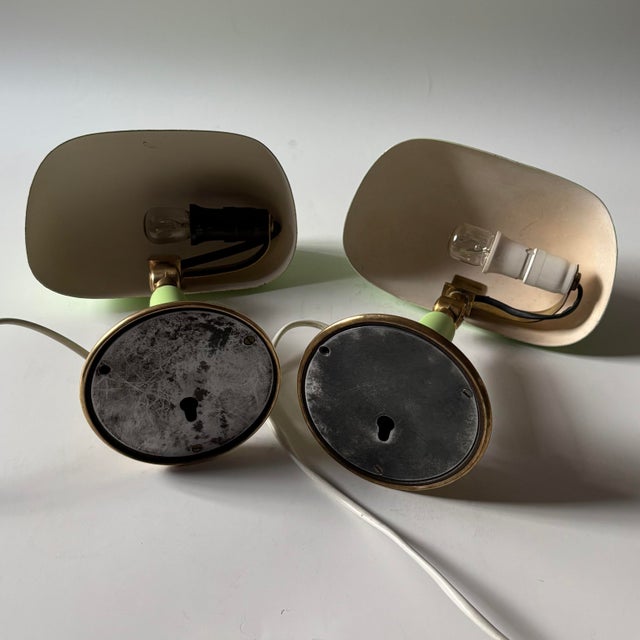 Modernist Model 31866 Table Lamps by Bertil Brisborg for Nordiska Kompaniet, Sweden, 1940s, Set of 2 For Sale - Image 14 of 15