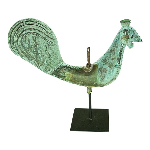 Mid 19th Century French Copper Folk Art Weather Vane For Sale