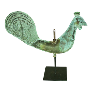 Mid 19th Century French Copper Folk Art Weather Vane