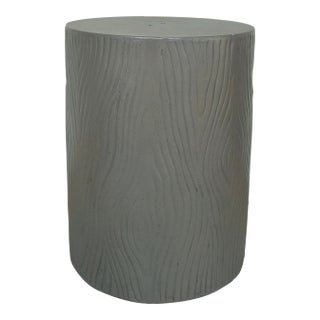 Made Goods Modern Gray Concrete Bernt Garden Stool For Sale