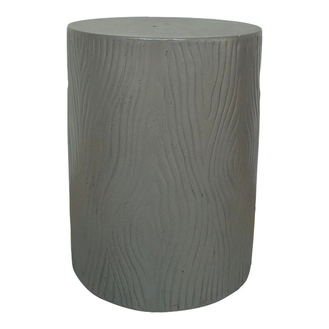 Made Goods Modern Gray Concrete Bernt Garden Stool For Sale