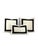 Contemporary Jane Churchill Darwin in Cream With Black Square Ribbon Embellished Pillow Cover - 20" X 20" For Sale - Image 3 of 6