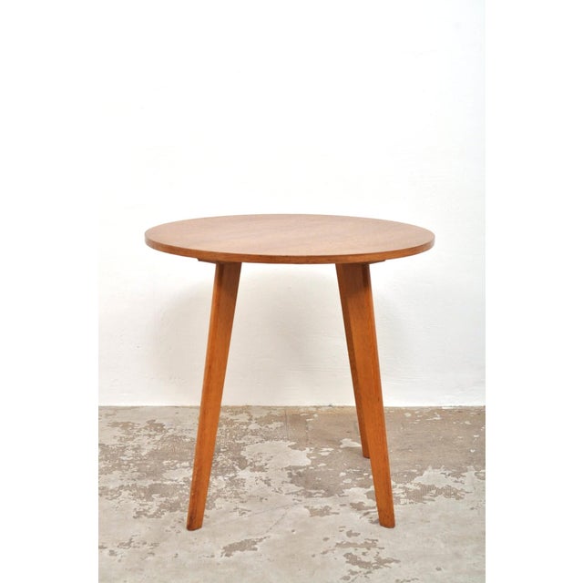 Vintage Side Table in Beech and Maple Wood, 1950s For Sale - Image 6 of 8