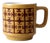 Vintage 1970s Geometric Ceramic Mug For Sale