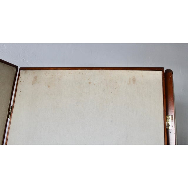 Vintage Hand Painted Flamingos Three Panel Screen Room Divider For Sale - Image 17 of 18